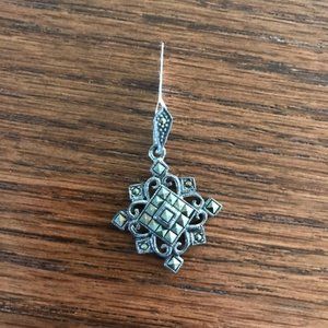 925 Sterling Silver Pendant with Marcasite